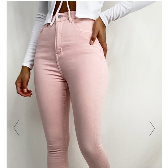 NWT PrettyLittleThing 5 Pocket  Skinny Jeans - Size 6 - Picture 2 of 3